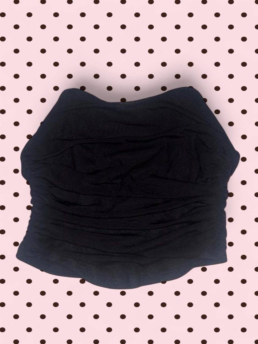 Haute Monde Black Strapless Tube Top